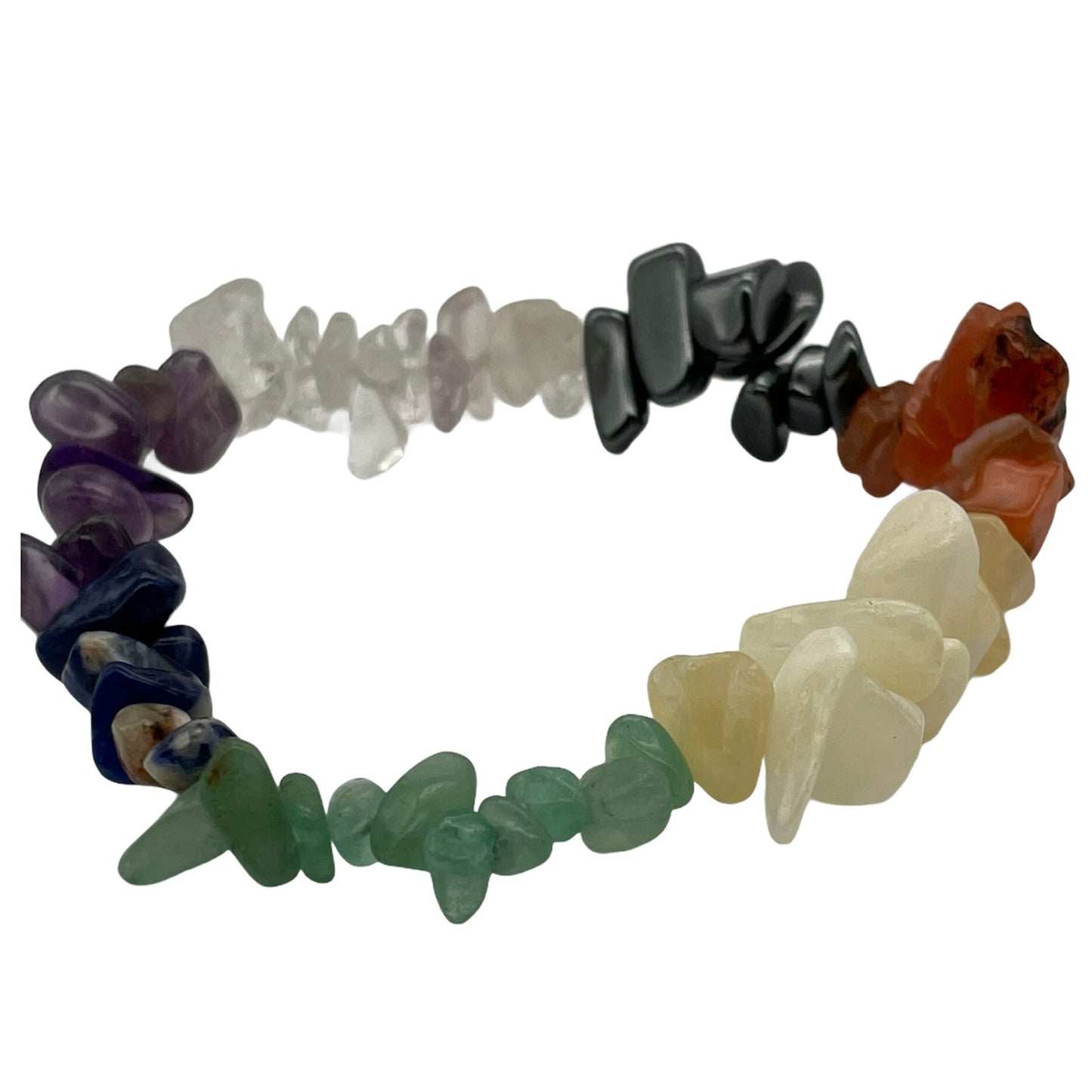 Chakra 7 Stone Chip Stunning Spiritual Bracelet