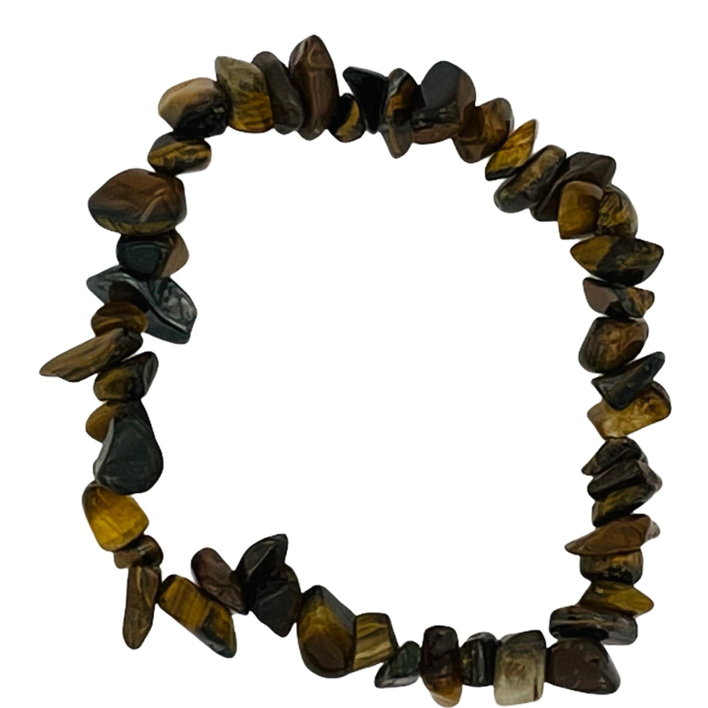 Tiger Eye Gold Stone Stunning Spiritual Chip Bracelet