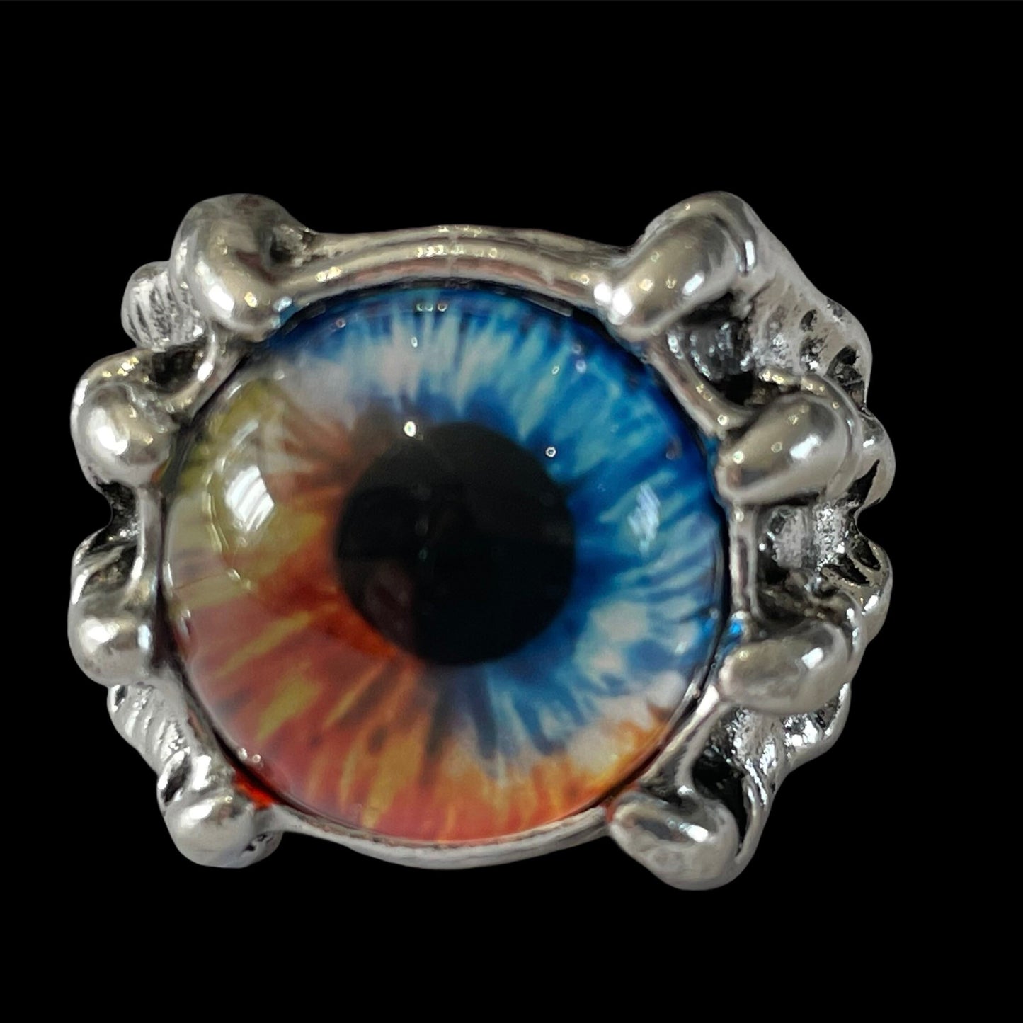 Gothic Vintage Colourful Eye Open Ring