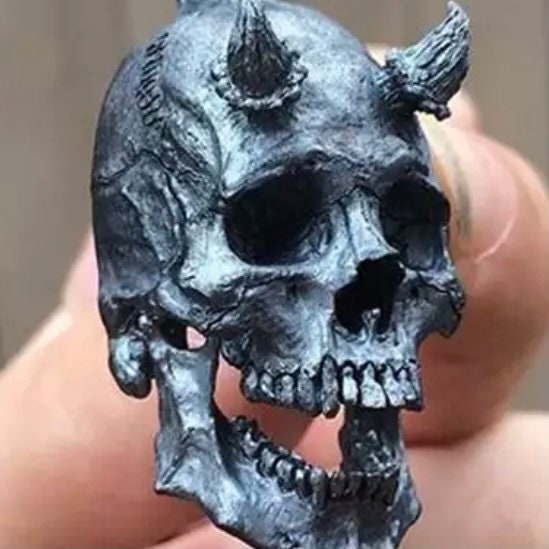 Black Skull Stainless Steel Pendant