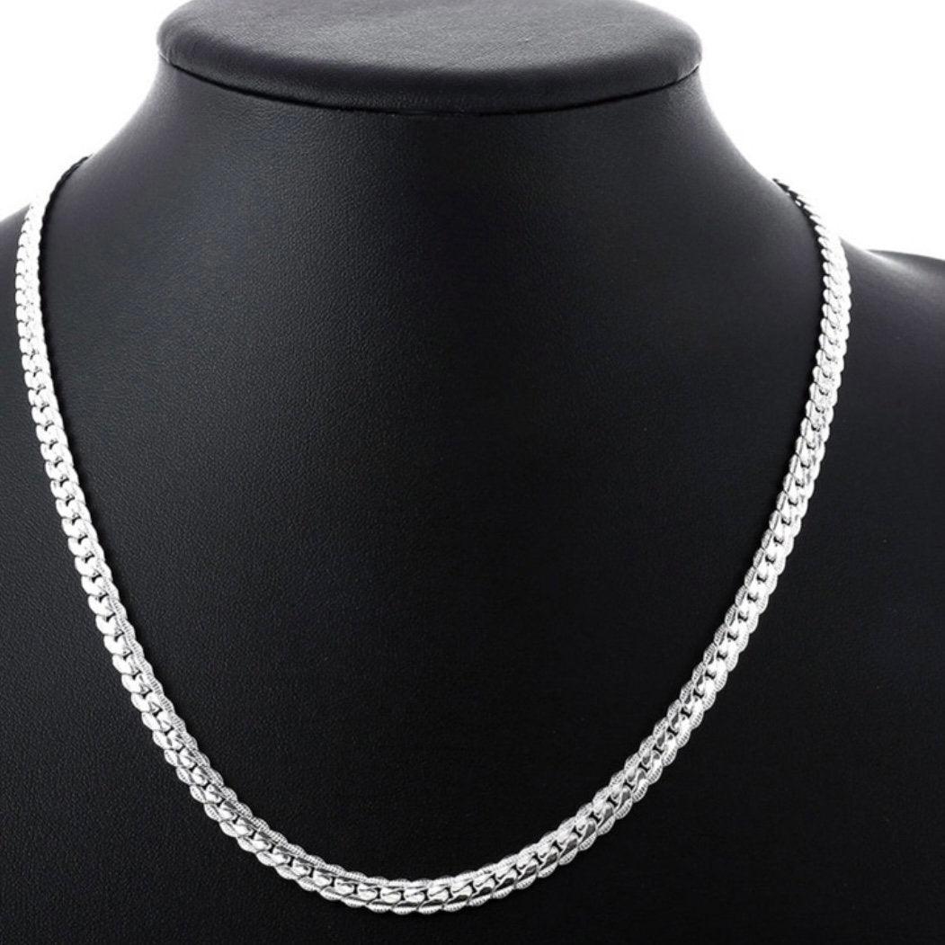 6mm Silver Snake Chain Necklace