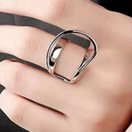 Silver or Gold Colour Hoop Open Ring