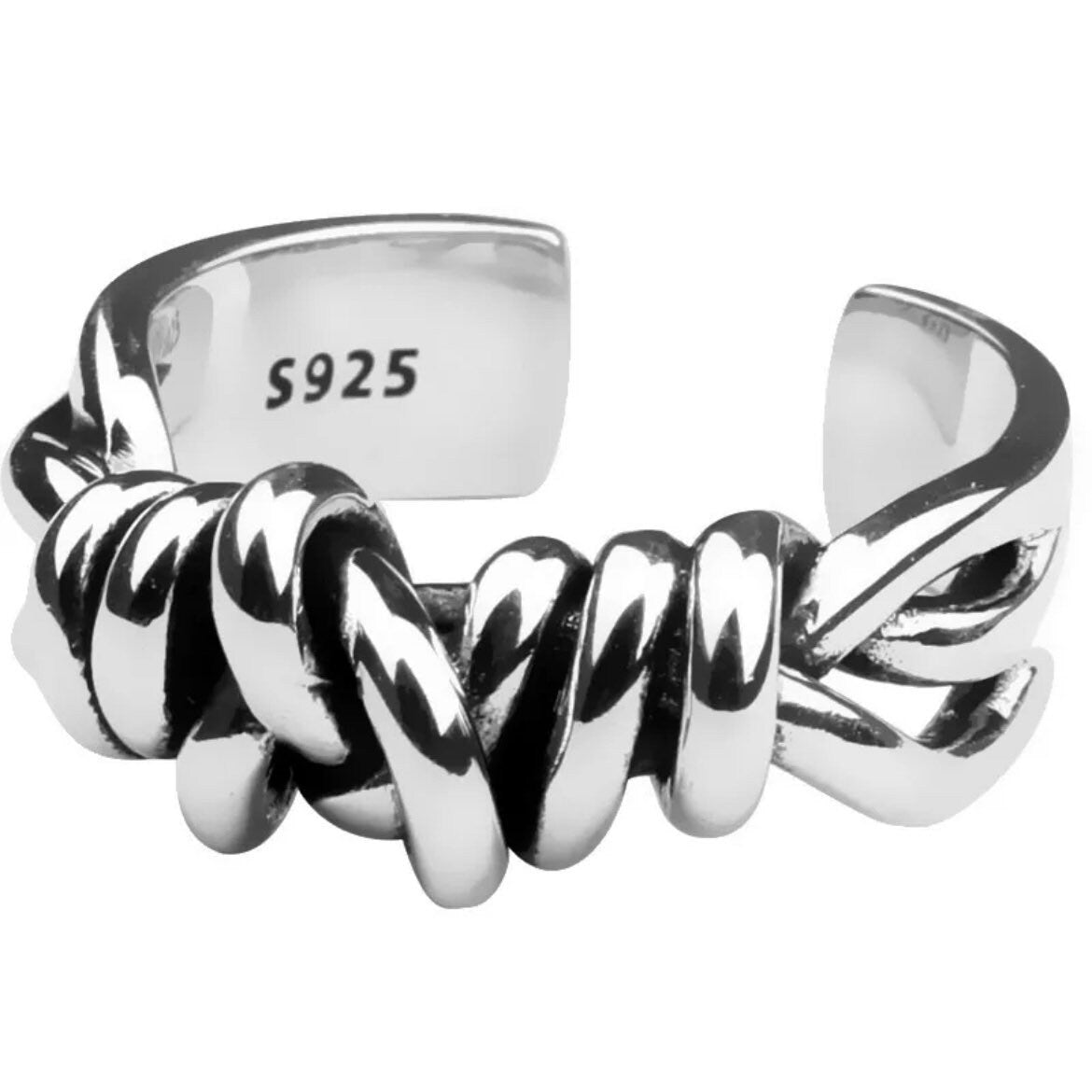 Stunning Silver Plated Bow Open Ring