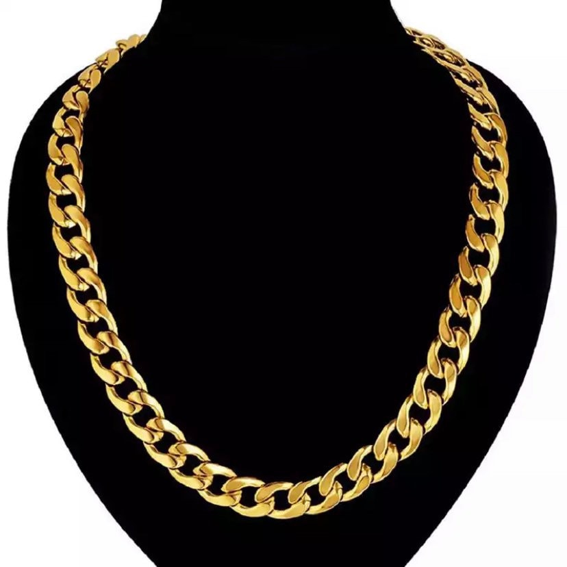 Necklace and Bracelet 8mm Miami Cuban Link Chain Stainless Steel Hip Hop Necklace & Bracelet Set