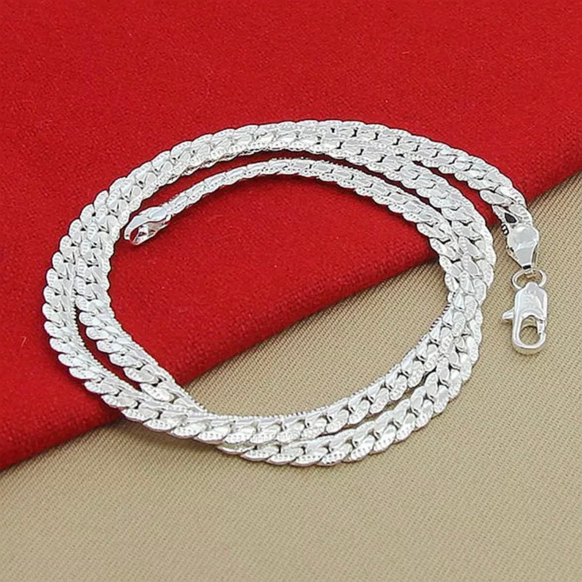 6mm Silver Snake Chain Necklace