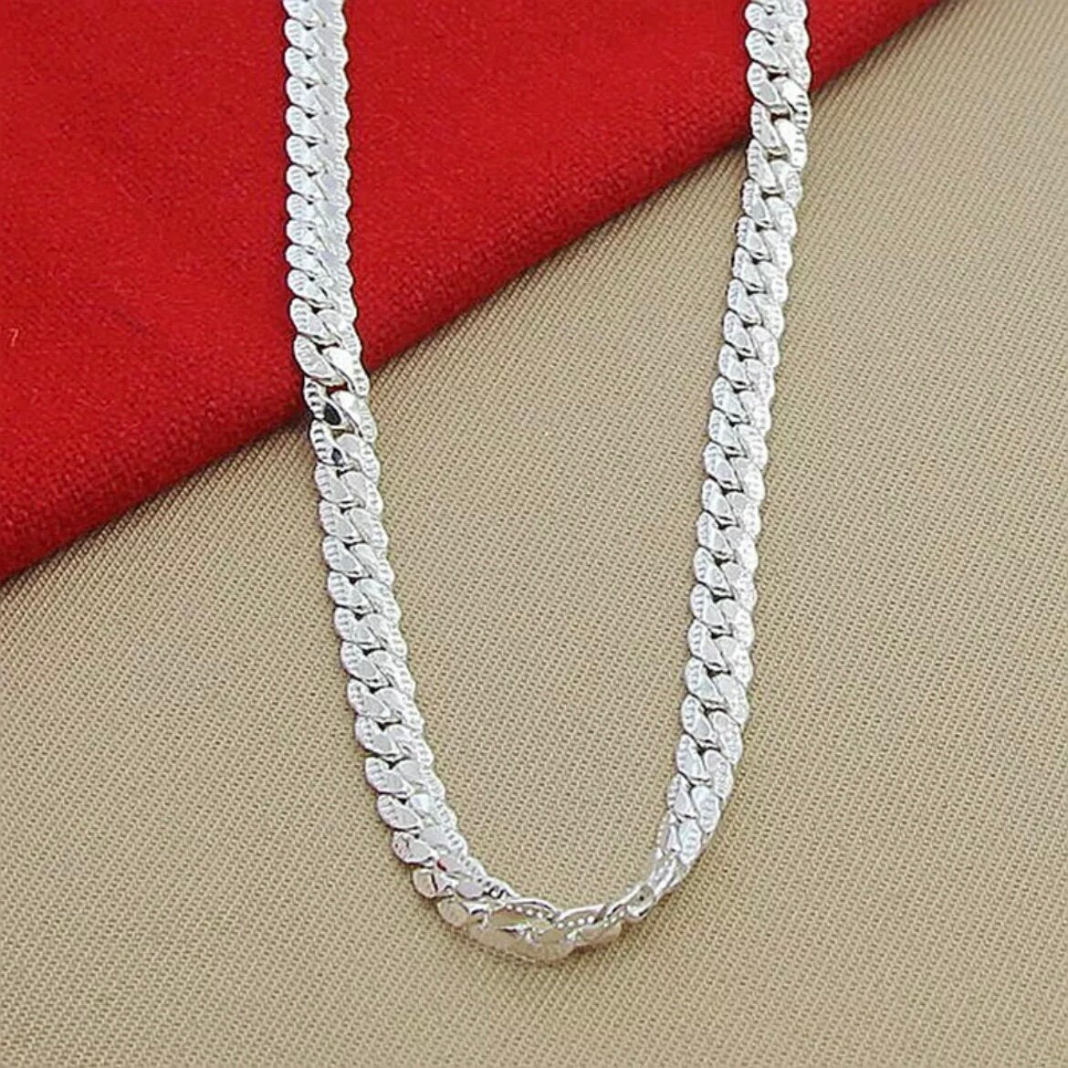 6mm Silver Snake Chain Necklace