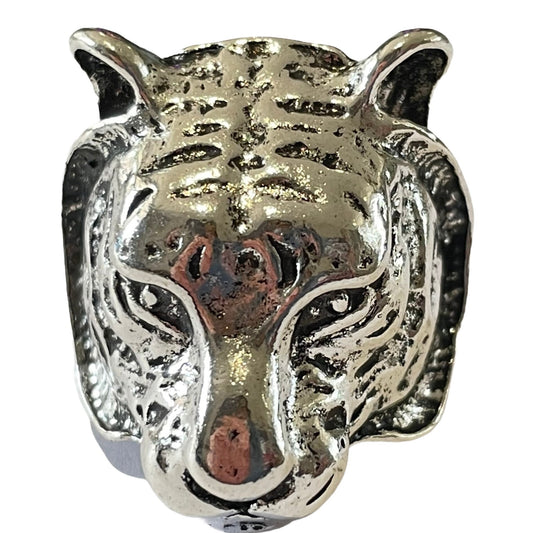 Retro Gothic Tiger Open Ring