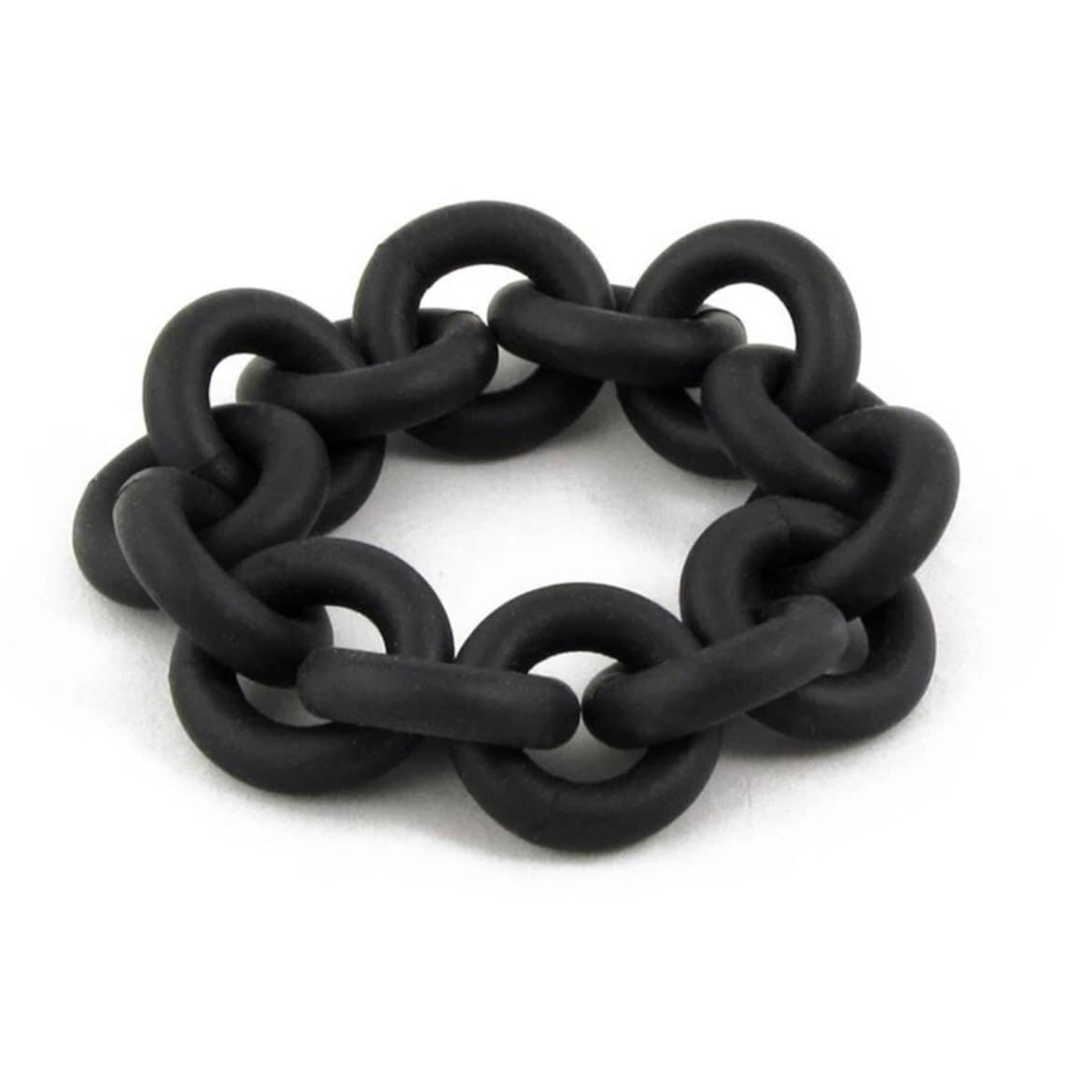 Punk Style Contemporary Rubber Fashion Bracelet Available in Black or Brown