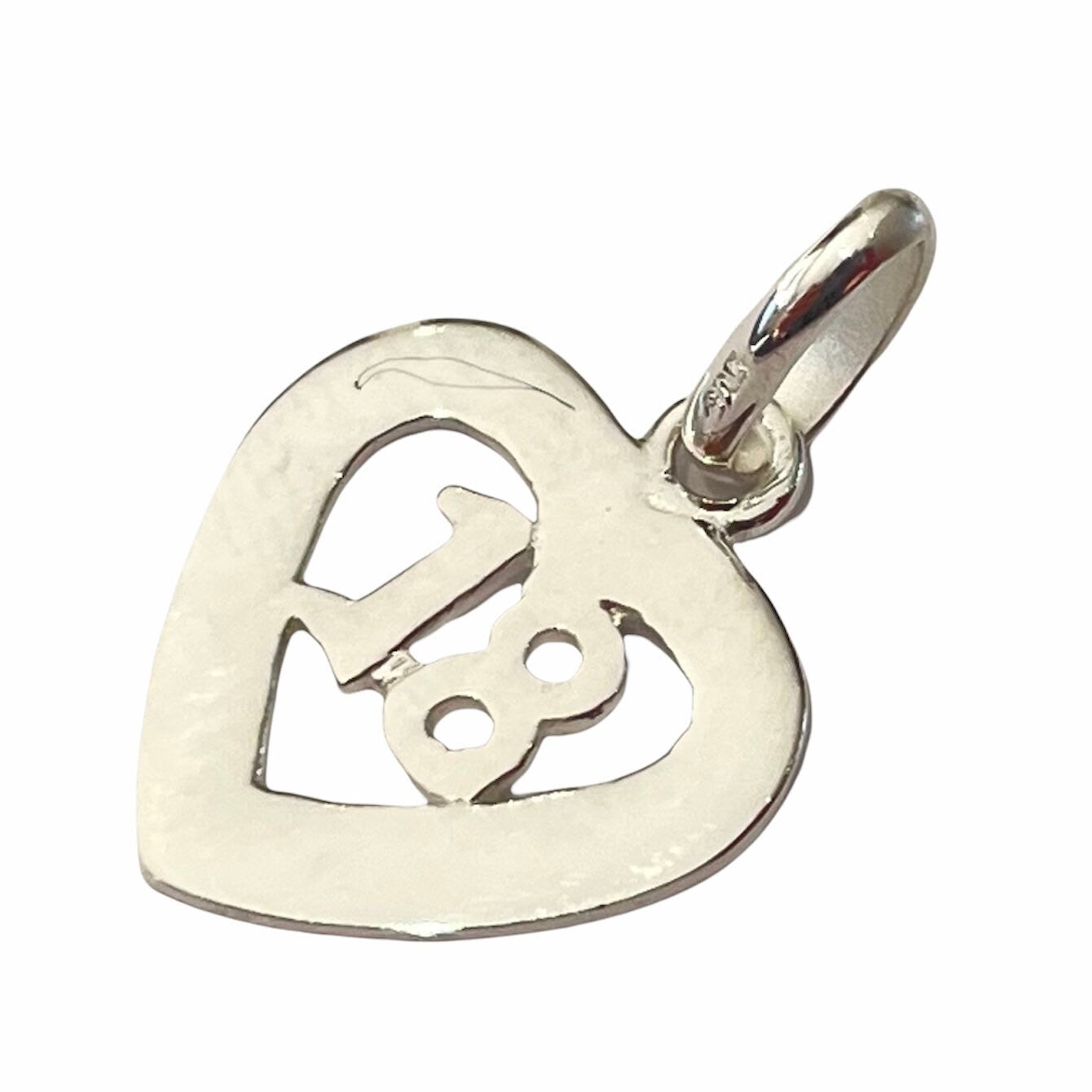 Sterling Silver 18 Design Heart Pendant Charm