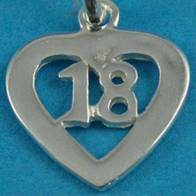 Sterling Silver 18 Design Heart Pendant Charm