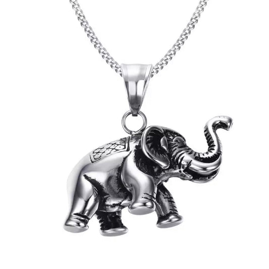 Lucky Elephant Animal Pendant/Charm Necklace