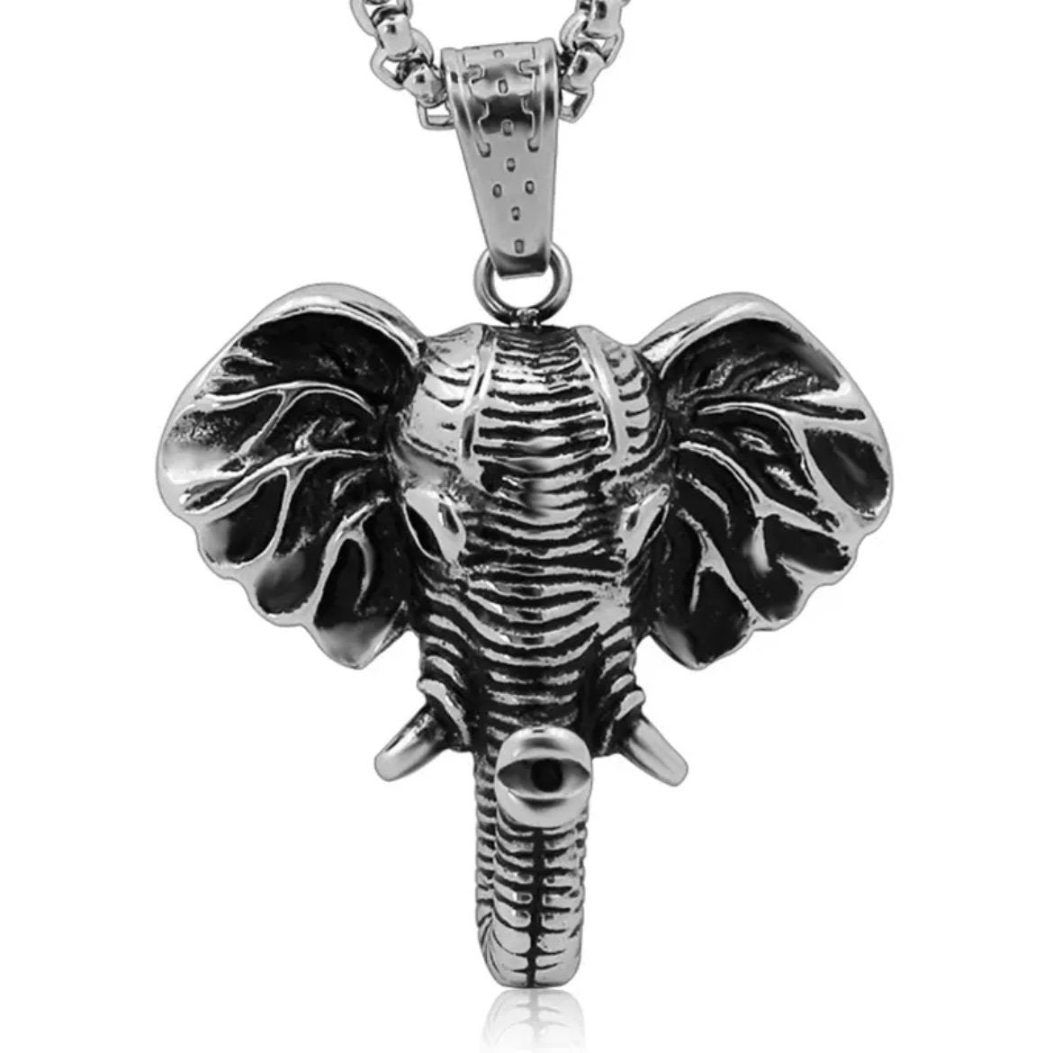 Beautiful Stainless Steel Elephant Pendant