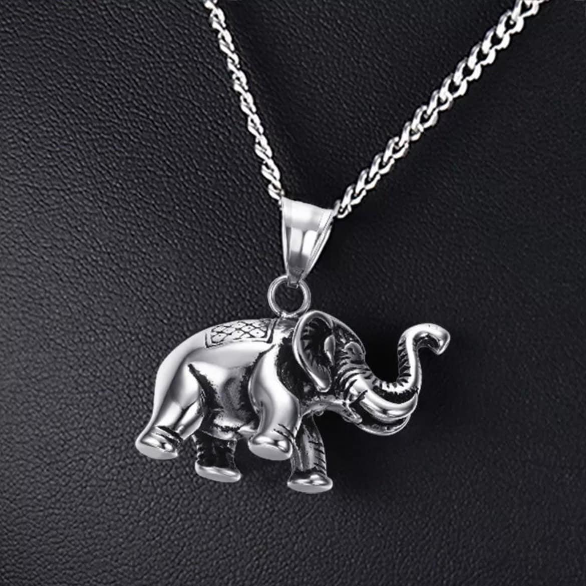 Lucky Elephant Animal Pendant/Charm Necklace