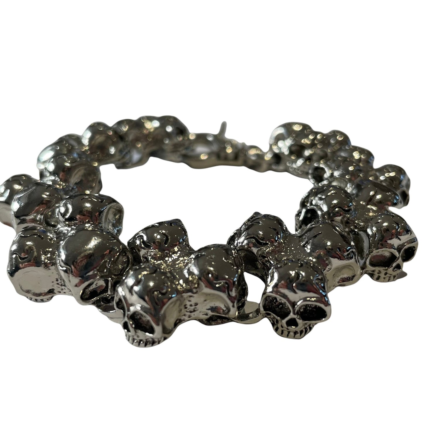 Stylish Stainless Steel Punk Skull Bracelet