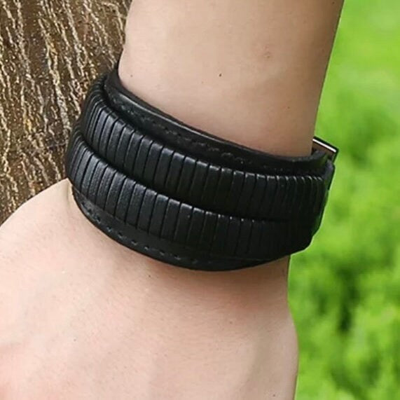 Punk Creative Leather Adjustable Wrap Bracelet Available in brown & Black Leather