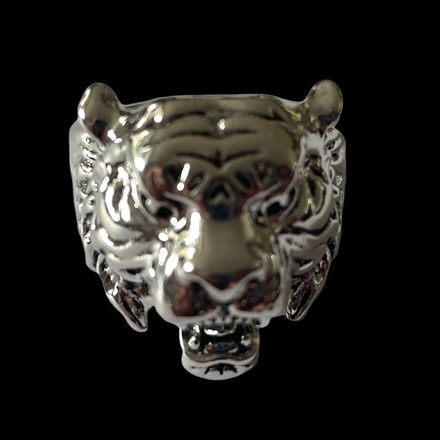 Animal Silver Tiger Ring