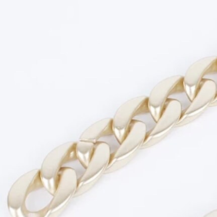 Chunky Cuban Thick Gold Colour Chain Bracelet Bangle