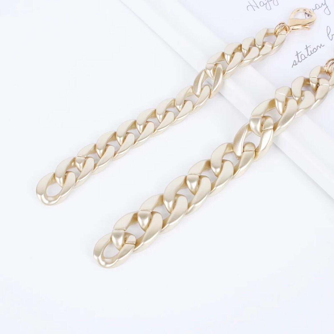 Chunky Cuban Thick Gold Colour Chain Bracelet Bangle