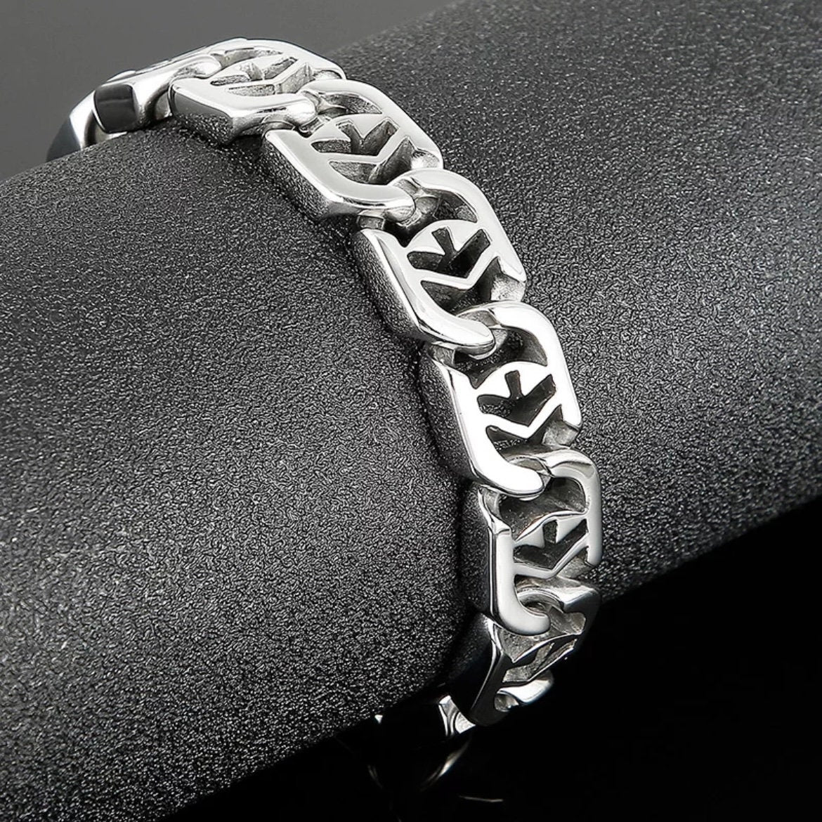 Stylish Casual Stainless Steel Retro Silver Bracelet