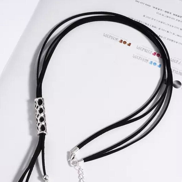 Multi Heart Silver Colour Long Sweater Pendant Necklace