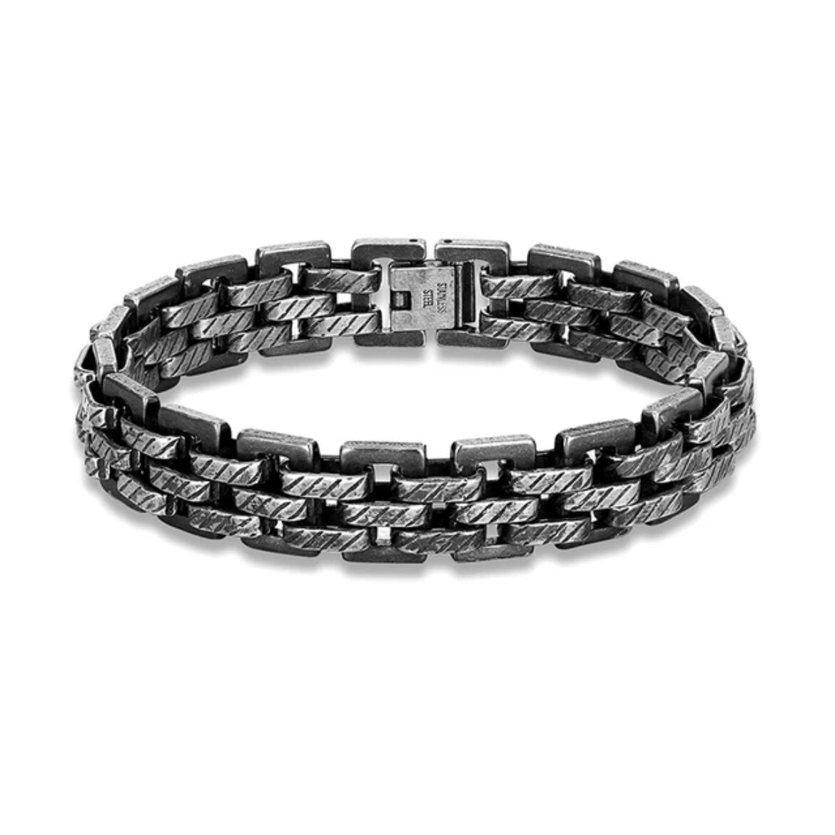 13.5mm Vintage Chain Link Punk Rock Stainless Steel Motorcycle Bracelet