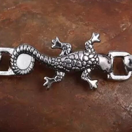 Silver Coloured Lizard Bracelet Bangle