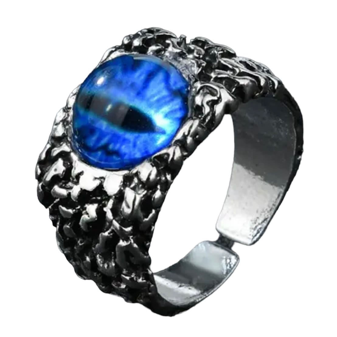 Vintage Gothic Punk Eye Open Adjustable Fashion Ring