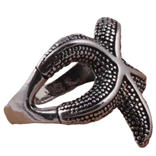 Deep Sea Starfish Fashion Open Adjustable Ring