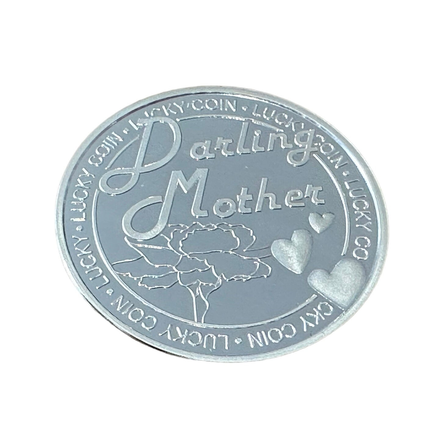 Darling Dearest Mother Heart Horseshoe Souvenir Commemorative Gift Lucky Collectable Coin Gift for mother