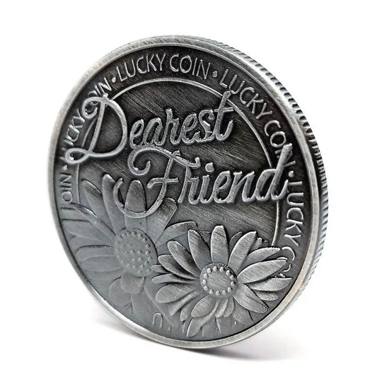 Dearest Friend Silver Souvenir Commomorative Gift Lucky Collectable Coin Gift for a Friend