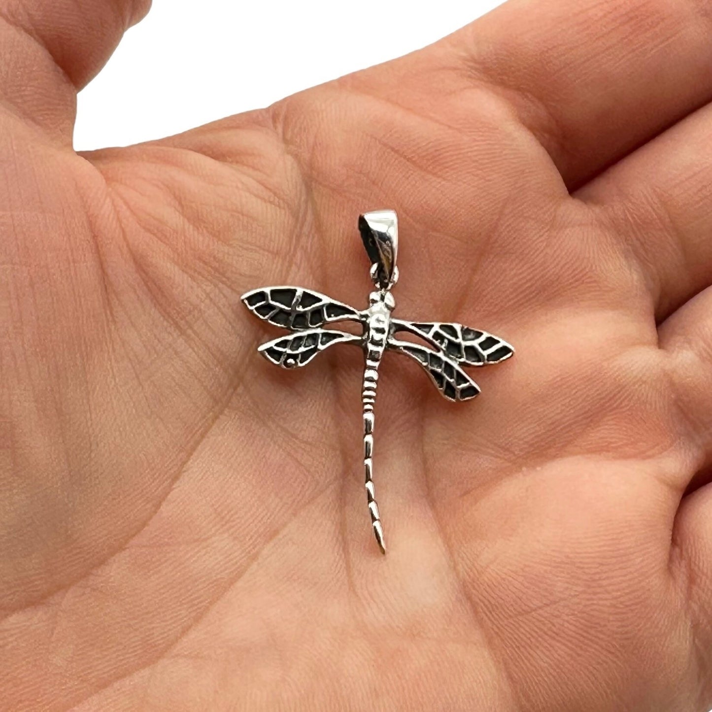 Dragonfly Sterling Silver Pendant