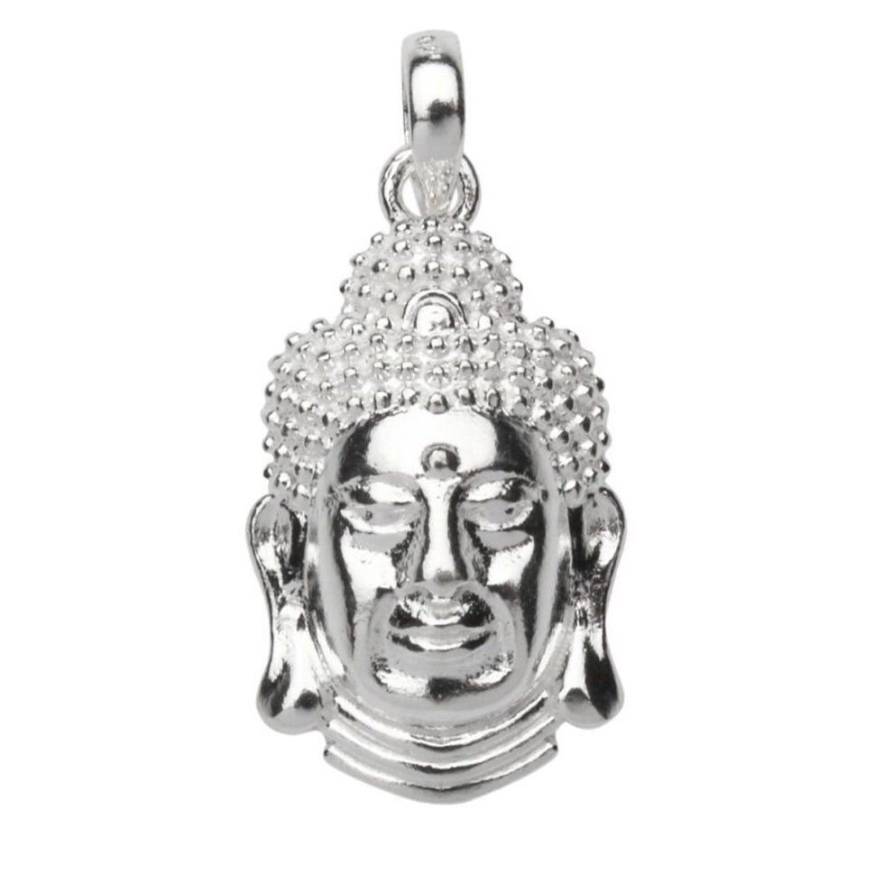 Sterling Silver Buddha Head Pendant