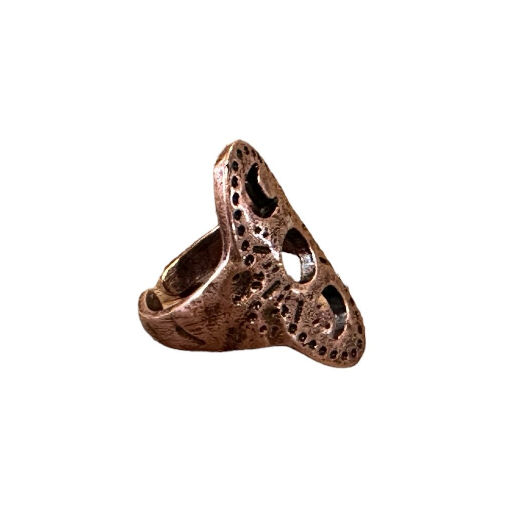 Gothic Witch Pagan Open Adjustable Copper Colour Ring