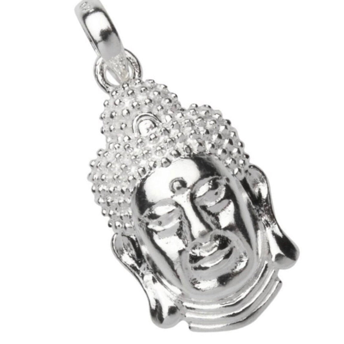 Sterling Silver Buddha Head Pendant